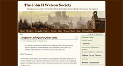 Desktop Screenshot of johnhwatsonsociety.com